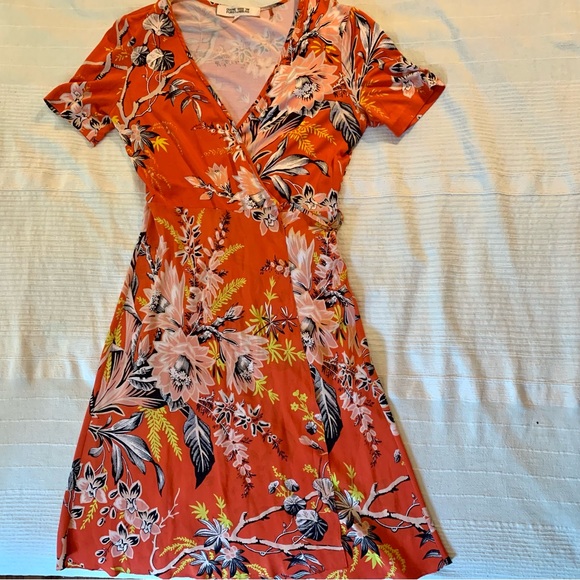 DVF floral silk wrap dress